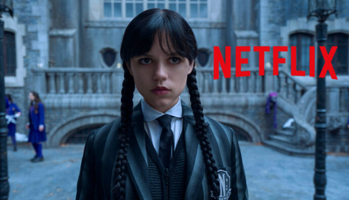 Jenna Ortega en la serie 'Miércoles'