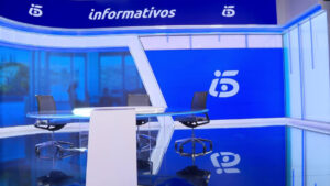 Plató de 'Informativos Telecinco'