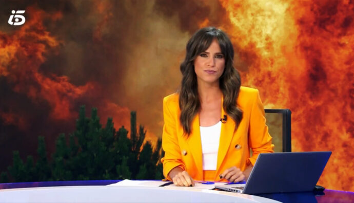 Carmen Corazzini en 'Informativos Telecinco'
