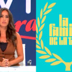 Marina Valdés en 'Más vale tarde' y el logotipo de 'La familia de la tele'