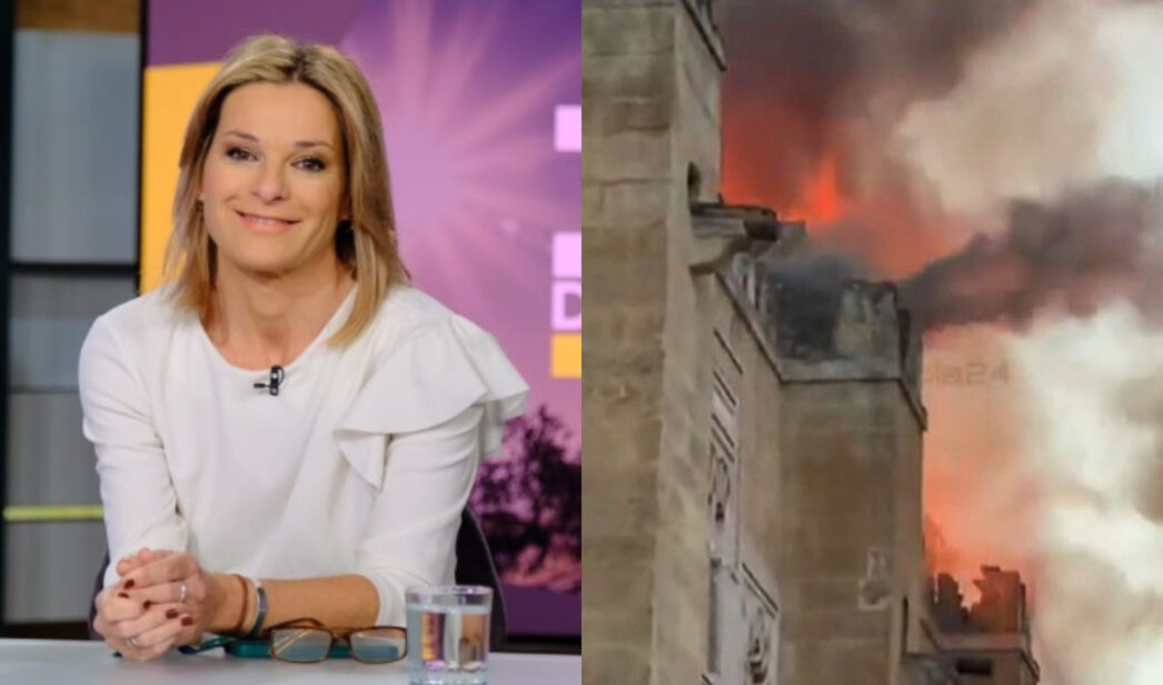 La directora adjunta de Canal Sur, Isabel Cabrera, y el incendio en la Mezquita de Córdoba