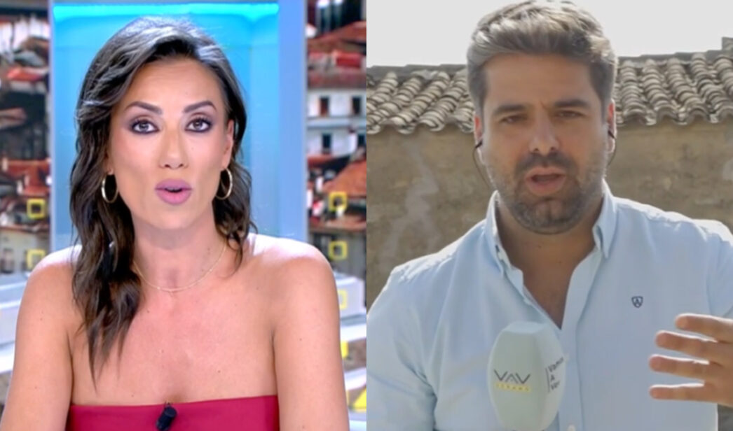 Patricia Pardo y un reportero de 'Vamos a ver'