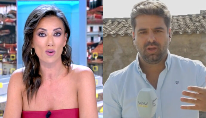 Patricia Pardo y un reportero de 'Vamos a ver'