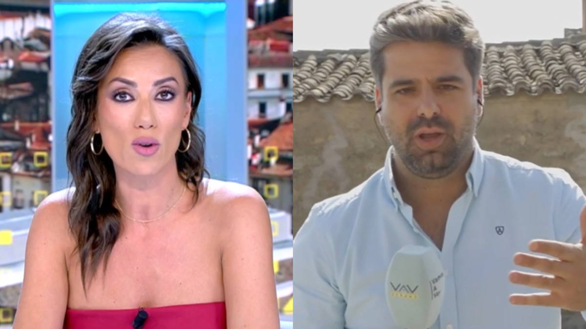 Patricia Pardo y un reportero de 'Vamos a ver'