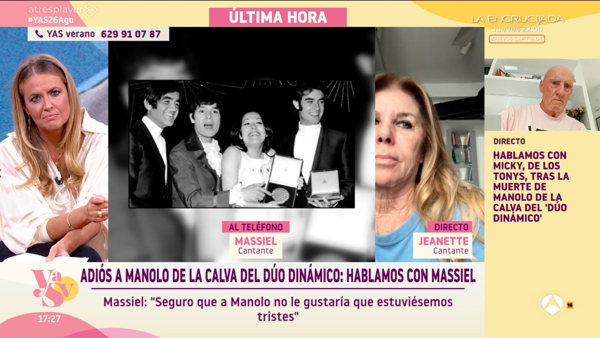 Pepa Romero en 'YAS Verano' al teléfono con Massiel