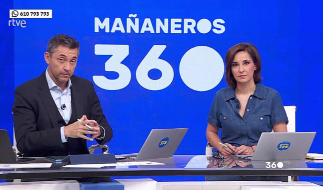 Javier Ruiz y Adela González en 'Mañaneros'