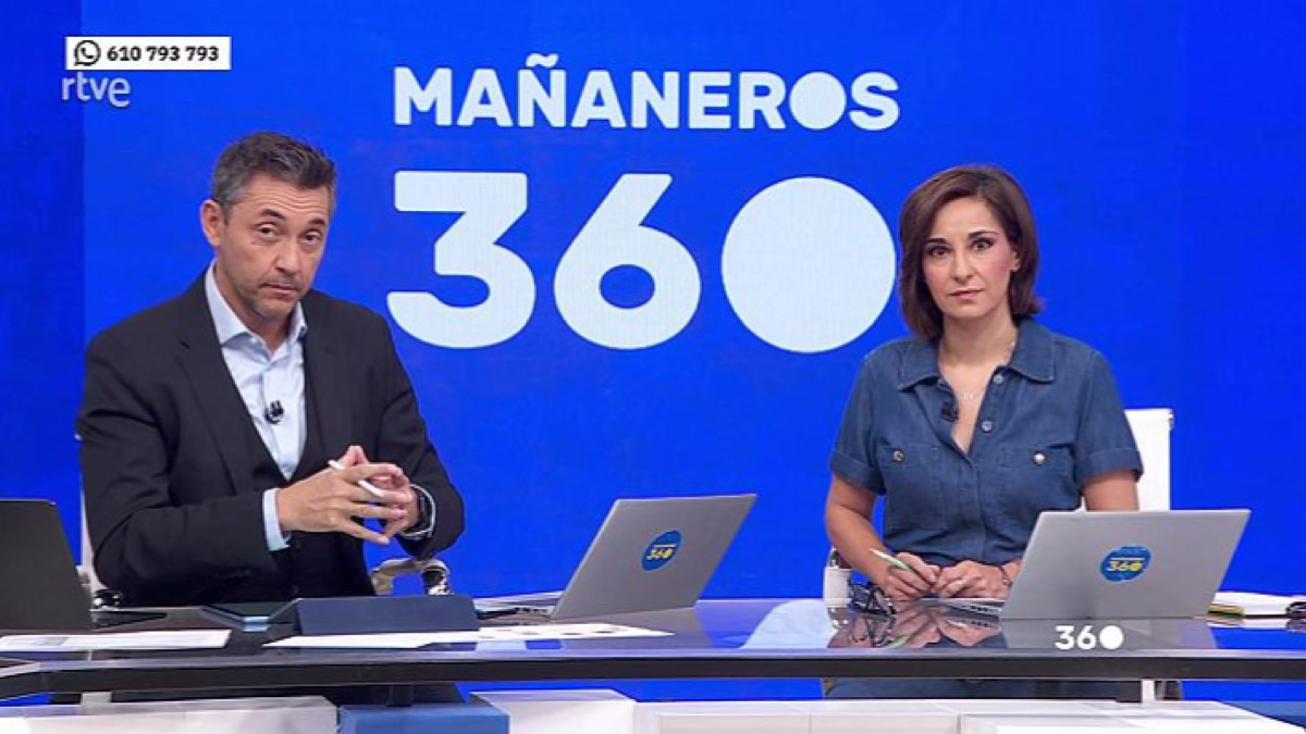Javier Ruiz y Adela González en 'Mañaneros'