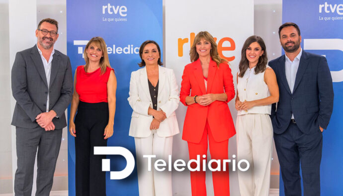 Nuevos presentadores del 'Telediario' de TVE.