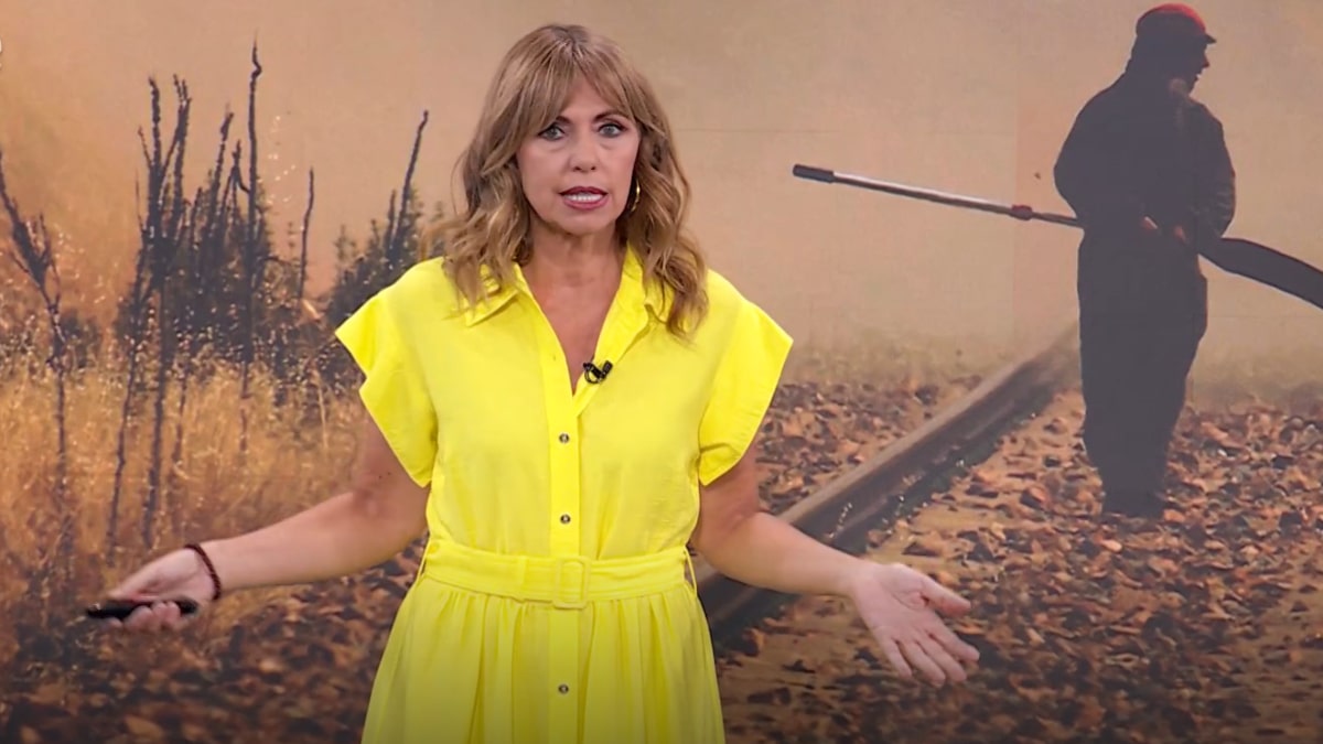 Alejandra Herranz en el 'Telediario 1'.
