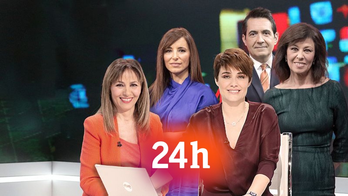 Una presentadora del Canal 24 horas dice adiós.