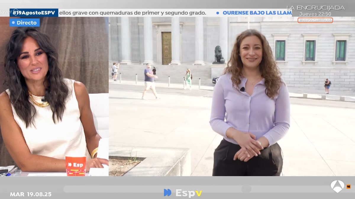 Esther Muñoz y Lorena García en 'Espejo Público'.