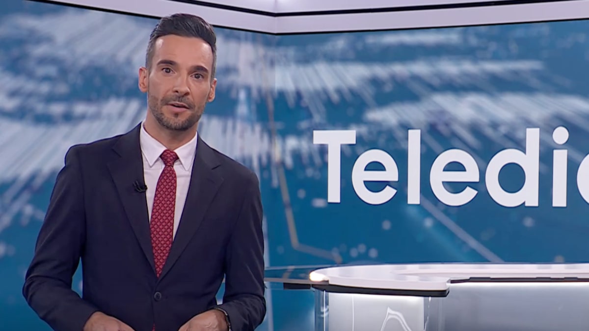 Lluis Guilera en el 'Telediario 2'.