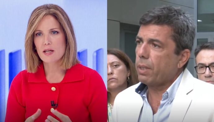 Silvia Intxaurrondo y Carlos Mazón.