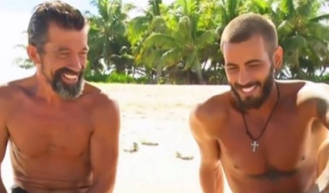 Iván González con José Luis Losa en 'Supervivientes'.