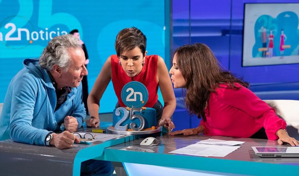 Imagen del 25 aniversario de 'La 2 Noticias'.