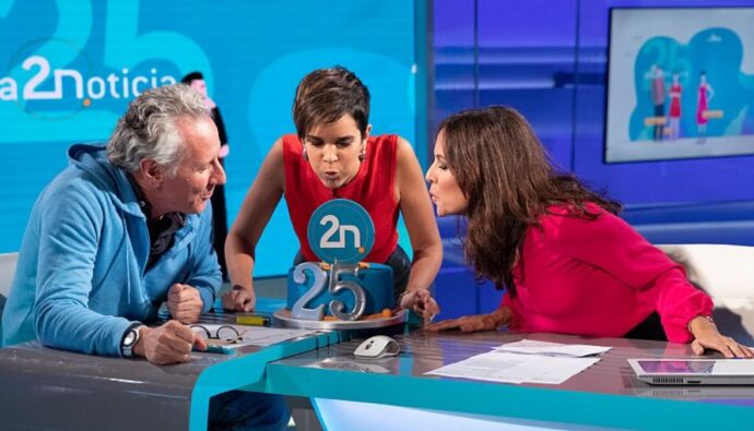 Imagen del 25 aniversario de 'La 2 Noticias'.
