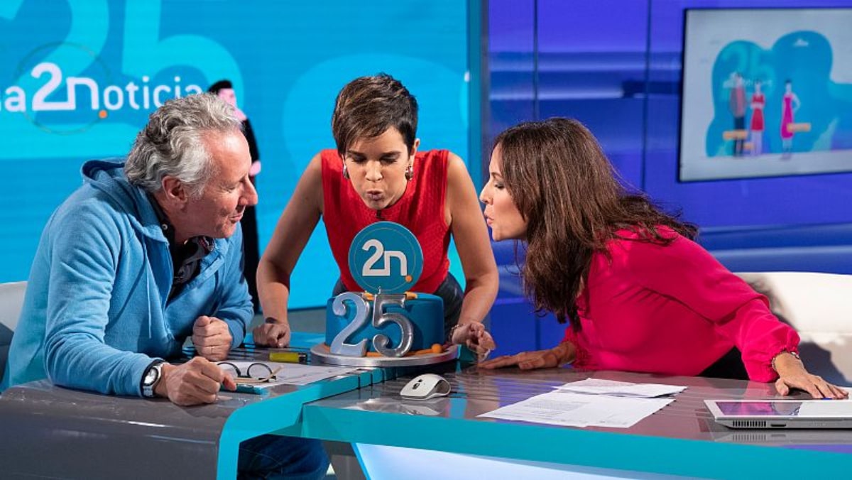 Imagen del 25 aniversario de 'La 2 Noticias'.