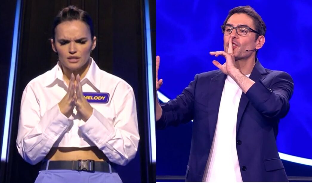 Melody y Juanra Bonet en 'Juego de pelotas'.
