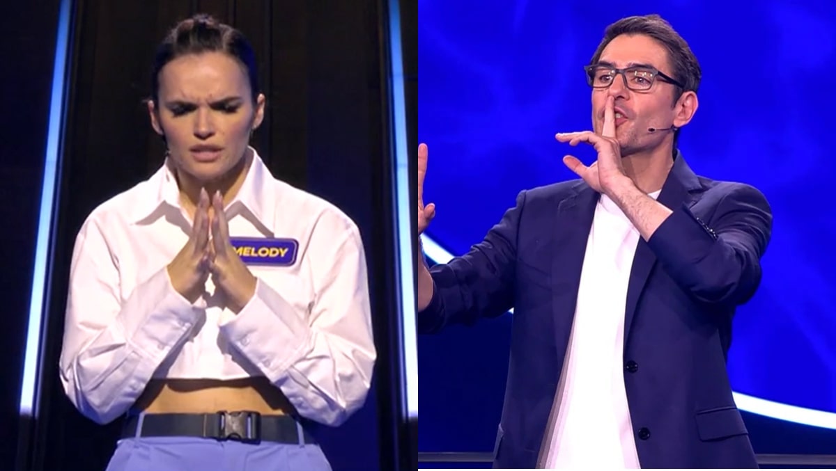Melody y Juanra Bonet en 'Juego de pelotas'.