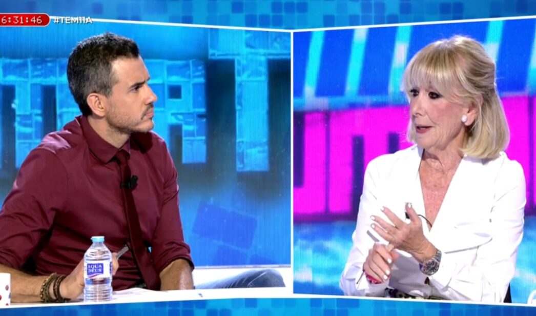 Pablo González-Batista y Esperanza Aguirre en 'Todo es mentira'.