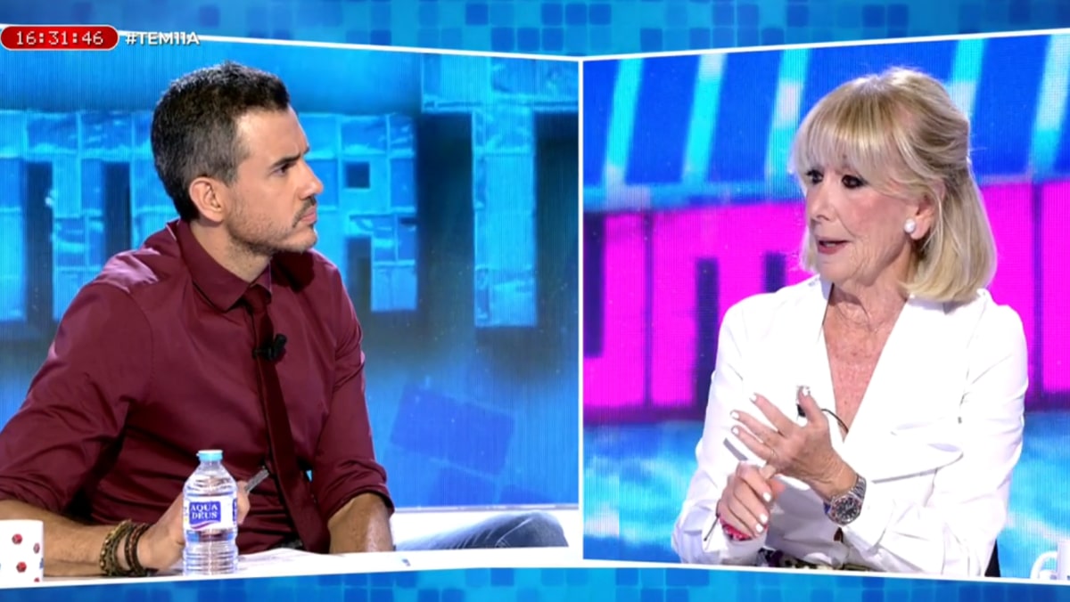 Pablo González-Batista y Esperanza Aguirre en 'Todo es mentira'.