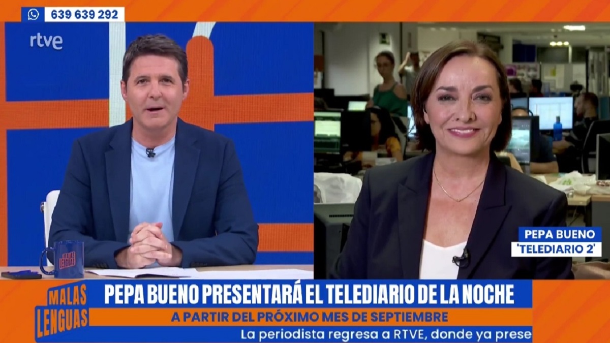Jesús Cintora con Pepa Bueno en 'Malas lenguas'.