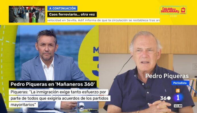 Javier Ruiz y Pedro Piqueras en 'Mañaneros 360'.