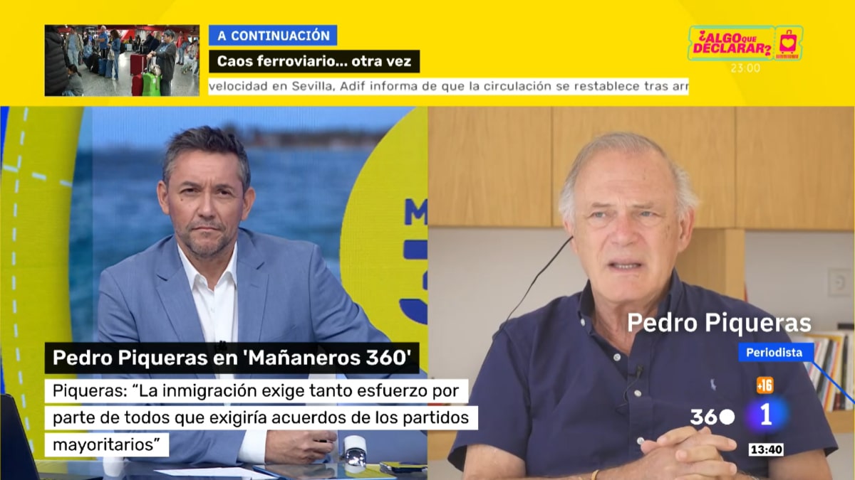 Javier Ruiz y Pedro Piqueras en 'Mañaneros 360'.