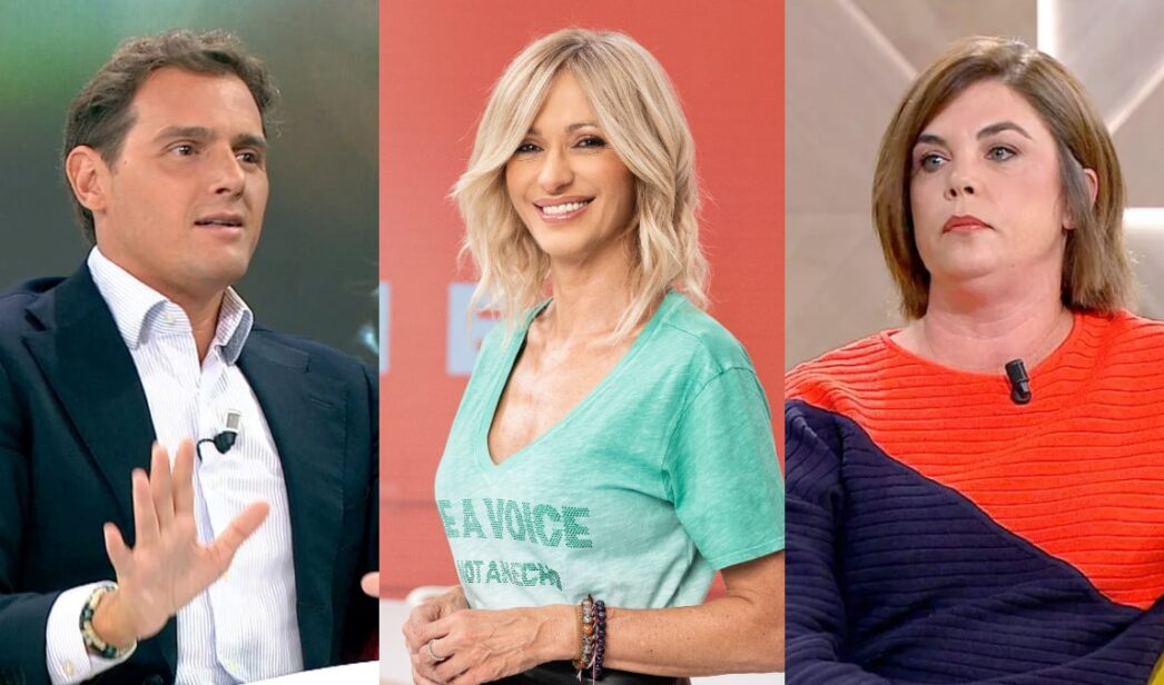 Albert Rivera, Susanna Griso y Samanta Villar.