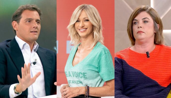 Albert Rivera, Susanna Griso y Samanta Villar.