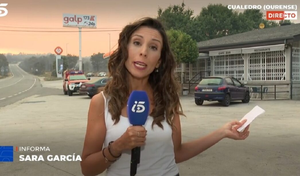Sara García en 'Informativos Telecinco'.