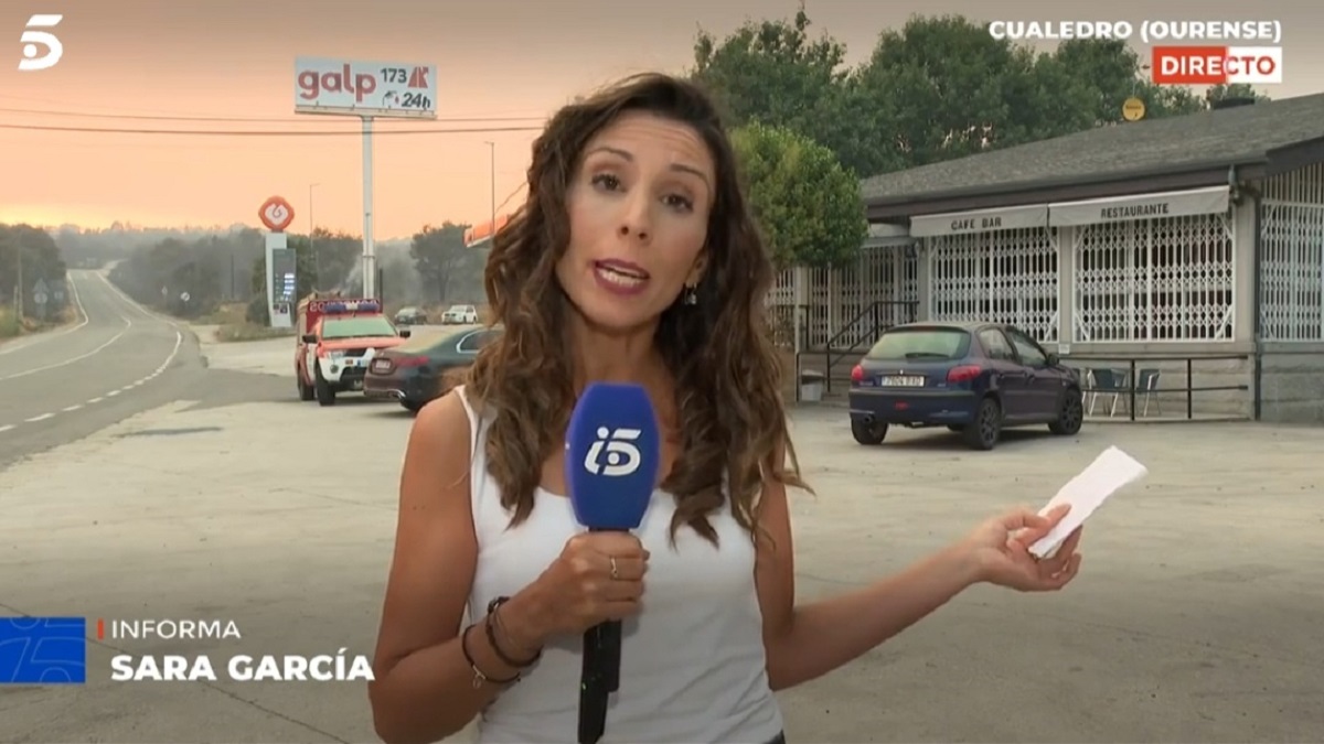 Sara García en 'Informativos Telecinco'.