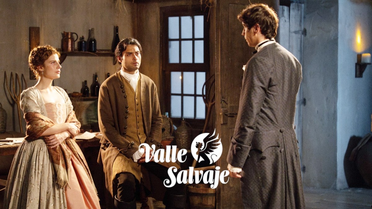 Adriana, Rafael y Julio en 'Valle Salvaje'.
