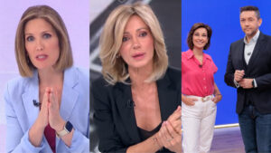 Silvia Intxaurrondo, Susanna Griso y Adela González y Javier Ruiz