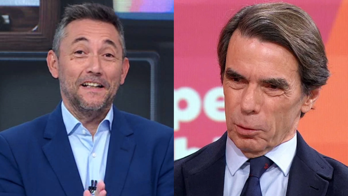 Javier Ruiz en 'Mañaneros 360' y José María Aznar