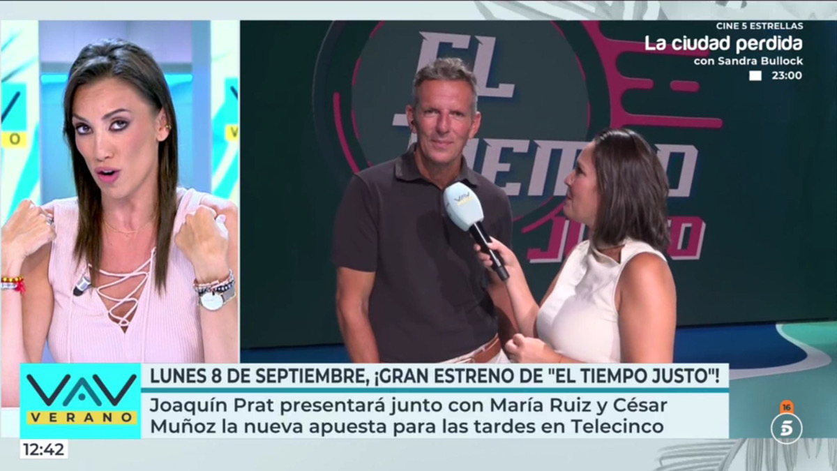 Patricia Pardo en conexión con Joaquín Prat