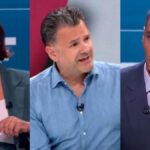 Pepa Bueno, Iñaki López y Pedro Sánchez