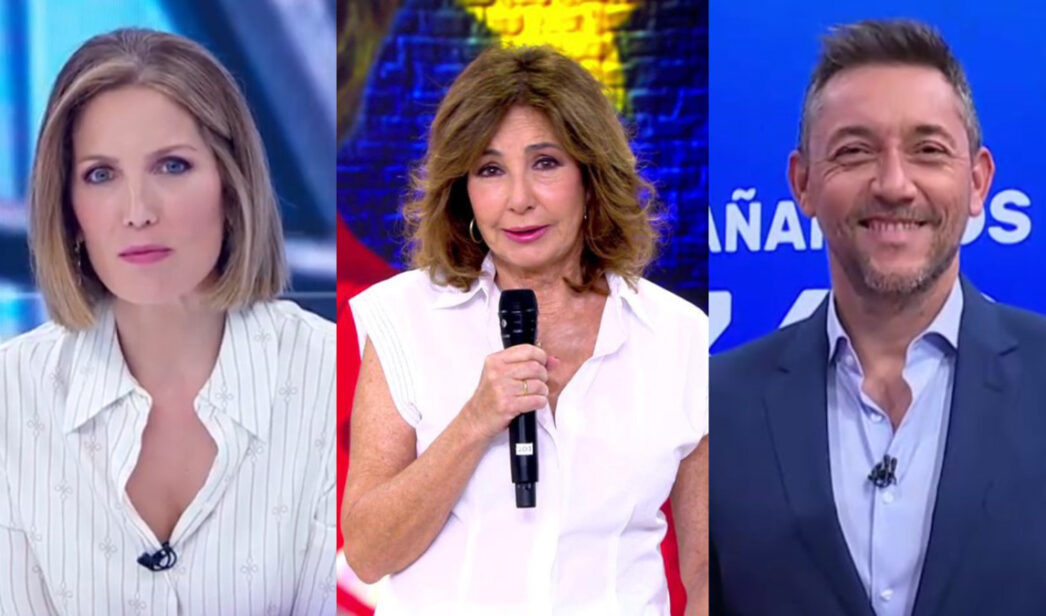 Silvia Intxaurrondo, Ana Rosa Quintana y Javier Ruiz