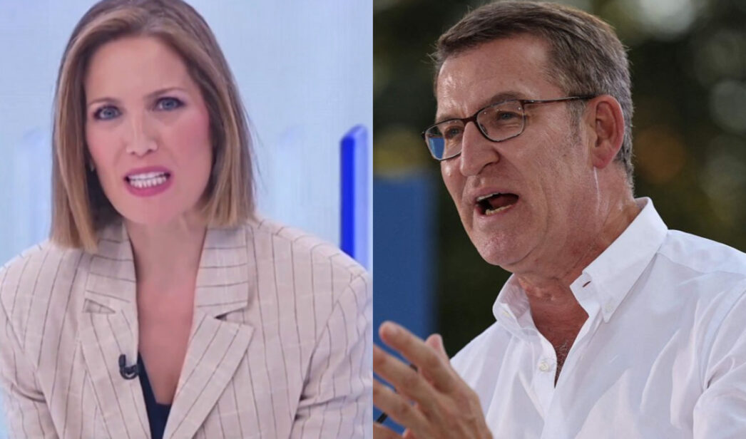 Silvia Intxaurrondo y Alberto Núñez Feijóo