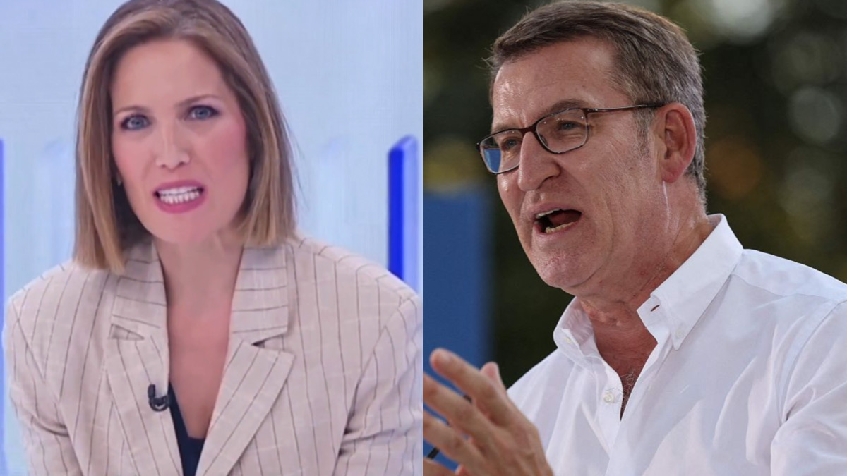 Silvia Intxaurrondo y Alberto Núñez Feijóo