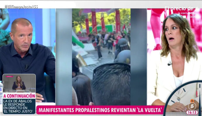 Manu Carreño y María Jamardo en 'El Tiempo Justo'