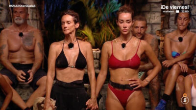 Elena y Adara en el momento de la expulsión
