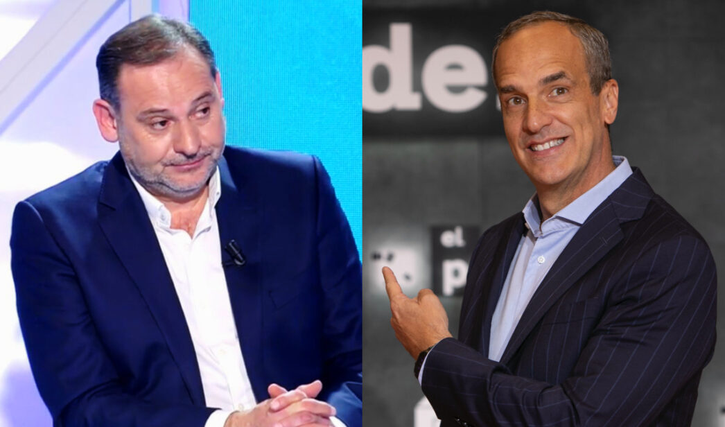 José Luis Ábalos y Santi Acosta, presentador de 'El precio de'