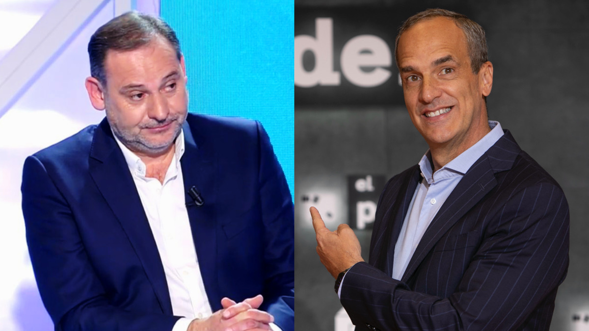 José Luis Ábalos y Santi Acosta, presentador de 'El precio de'