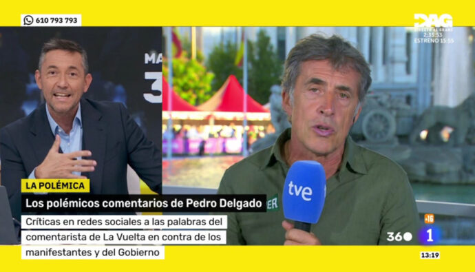 Javier Ruiz no se muerde la lengua ante lo ocurrido con Perico Delgado en TVE y su reflexión es atronadora
