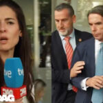 Esther Yáñez con José María Aznar en 'Directo al grano'.