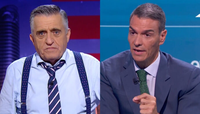 El Gran Wyoming y Pedro Sánchez