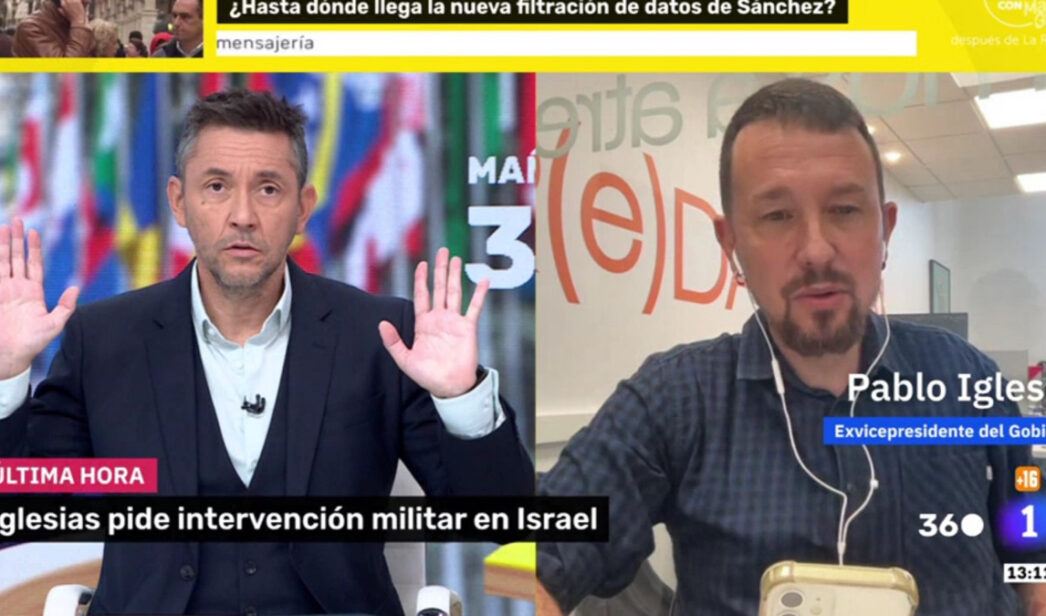 Javier Ruiz se enfrenta a Pablo Iglesias