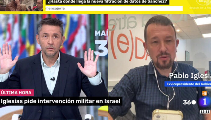 Javier Ruiz se enfrenta a Pablo Iglesias