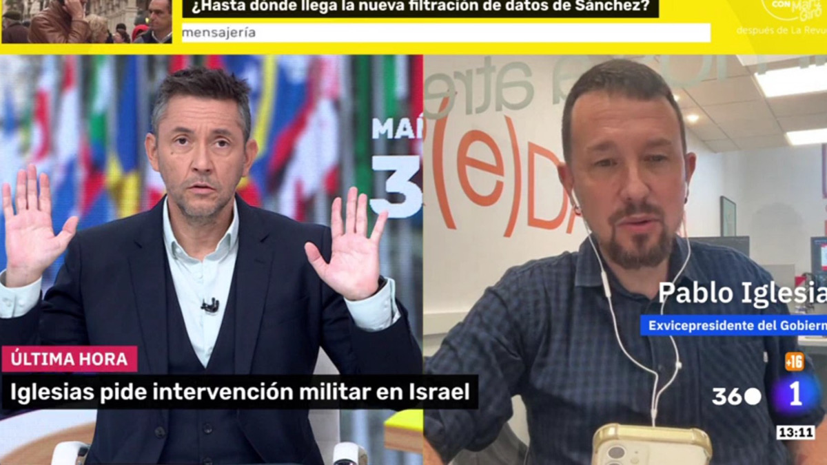 Javier Ruiz se enfrenta a Pablo Iglesias